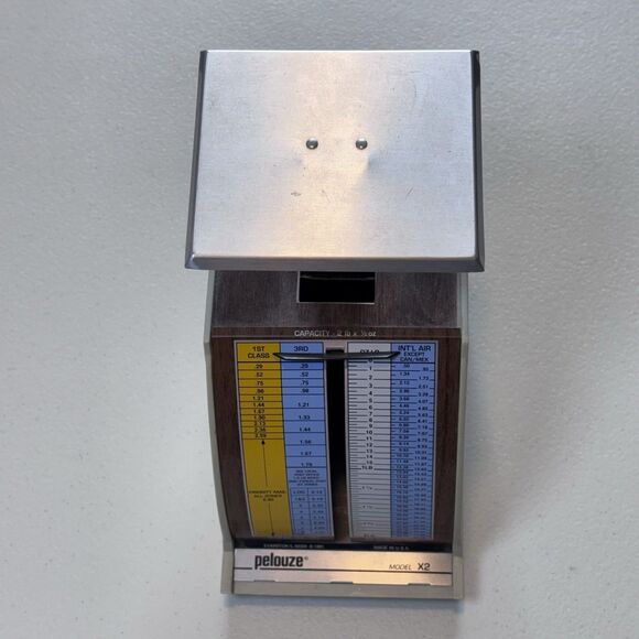 Vintage Pelouze Model X-2  (2 Lb * 1/2oz) Postage Mail Scale - Made in USA 1991 - Picture 2 of 8